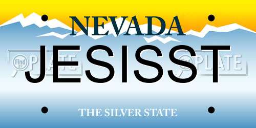 JESISST Nevada License Plate