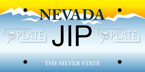 JIP Nevada License Plate