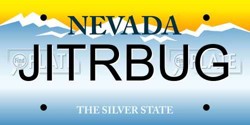 JITRBUG Nevada License Plate