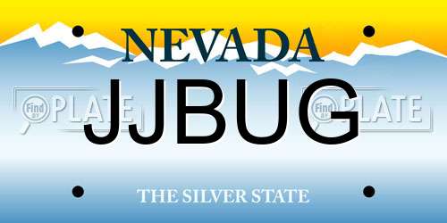 JJBUG Nevada License Plate