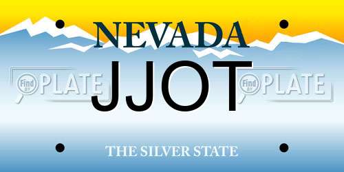 JJOT Nevada License Plate