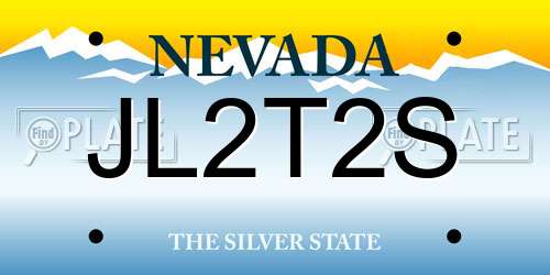 JL2T2S Nevada License Plate