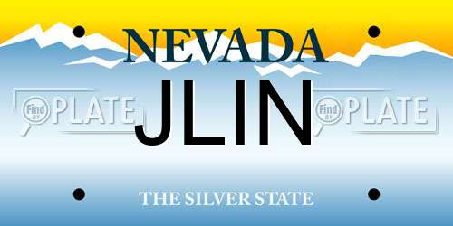 JLIN Nevada License Plate