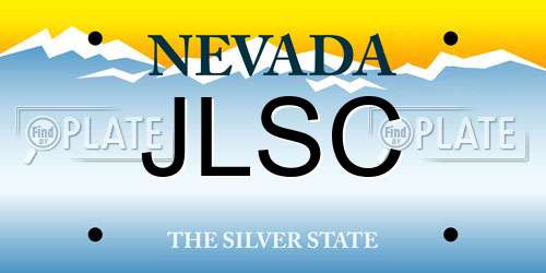 JLSC Nevada License Plate