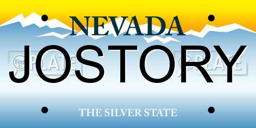 JOSTORY Nevada License Plate