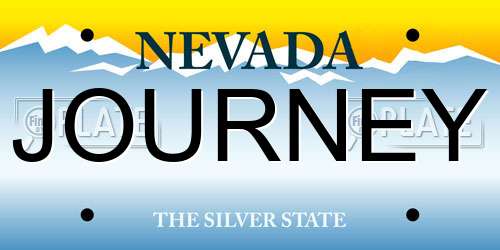 JOURNEY Nevada License Plate