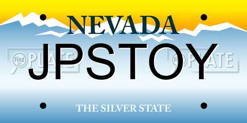 JPSTOY Nevada License Plate
