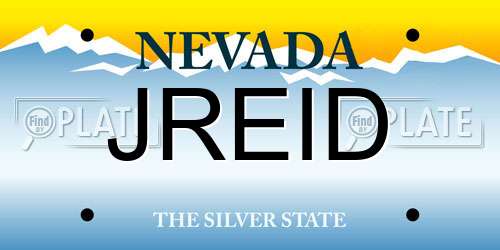 JREID Nevada License Plate
