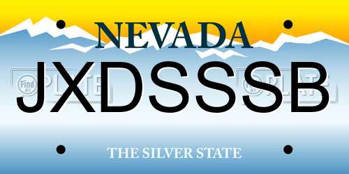 JXDSSSB Nevada License Plate