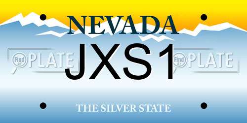 JXS1 Nevada License Plate