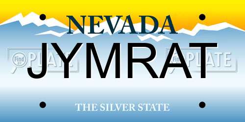 JYMRAT Nevada License Plate