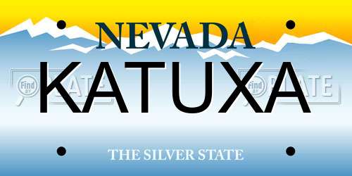 KATUXA Nevada License Plate