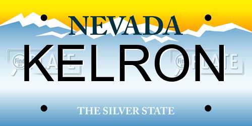 KELRON Nevada License Plate