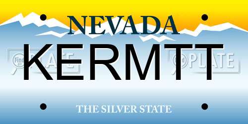 KERMTT Nevada License Plate