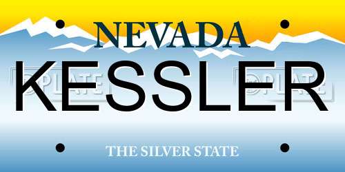 KESSLER Nevada License Plate