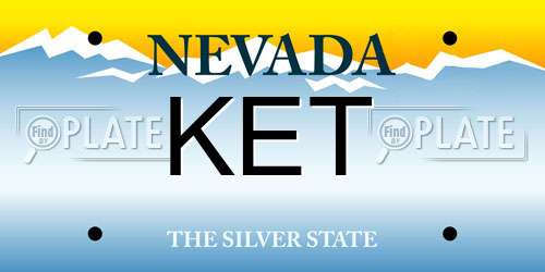 KET Nevada License Plate