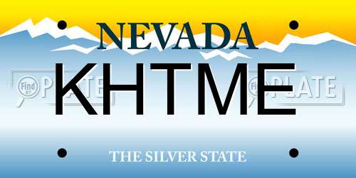 KHTME Nevada License Plate