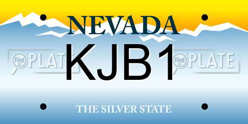KJB1 Nevada License Plate