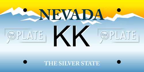 KK Nevada License Plate