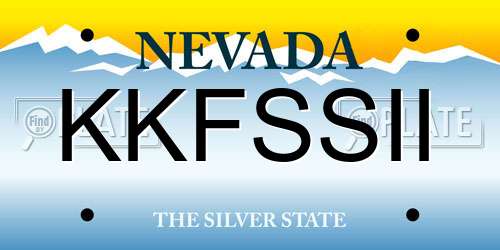 KKFSSII Nevada License Plate