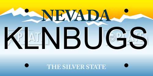 KLNBUGS Nevada License Plate