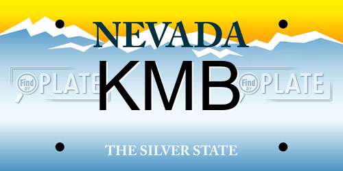 KMB Nevada License Plate