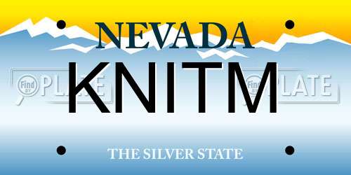 KNITM Nevada License Plate