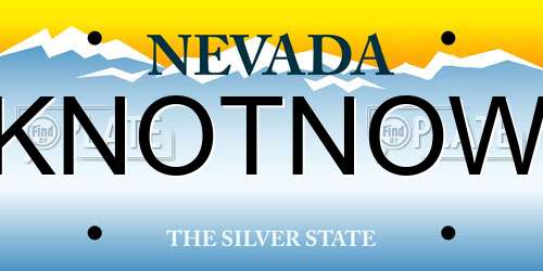 KNOTNOW Nevada License Plate