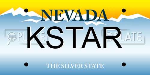 KSTAR Nevada License Plate