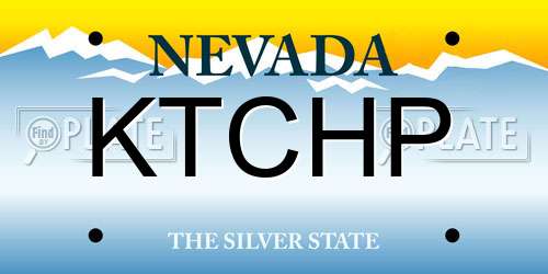 KTCHP Nevada License Plate