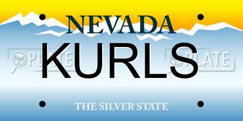 KURLS Nevada License Plate