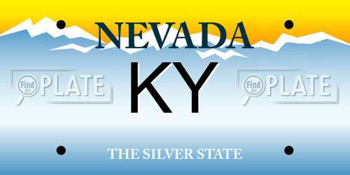 KY Nevada License Plate