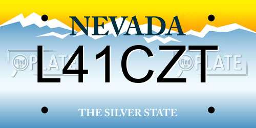 L41CZT Nevada License Plate