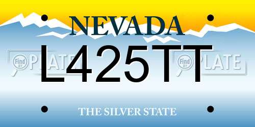 L425TT Nevada License Plate