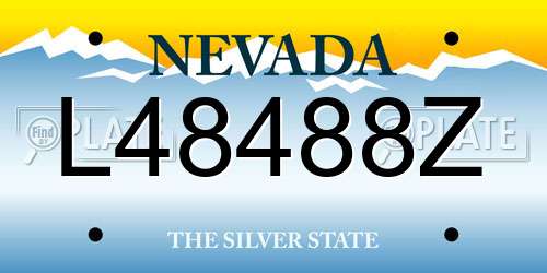 L48488Z Nevada License Plate