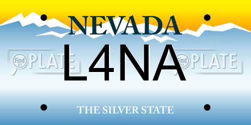 L4NA Nevada License Plate