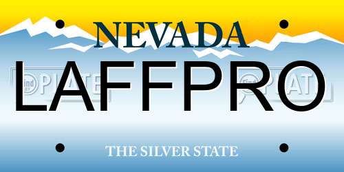 LAFFPRO Nevada License Plate