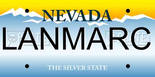 LANMARC Nevada License Plate