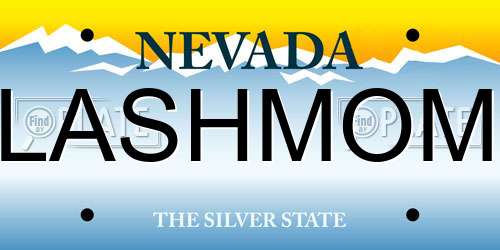LASHMOM Nevada License Plate