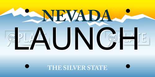 LAUNCH Nevada License Plate
