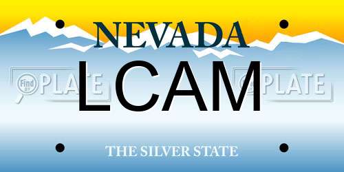 LCAM Nevada License Plate