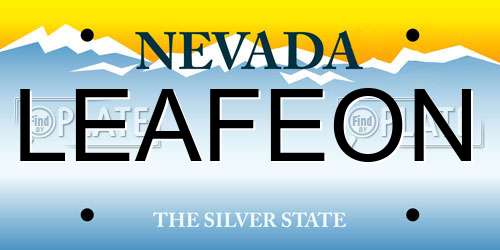 LEAFEON Nevada License Plate