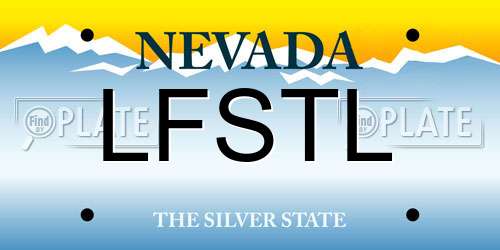 LFSTL Nevada License Plate