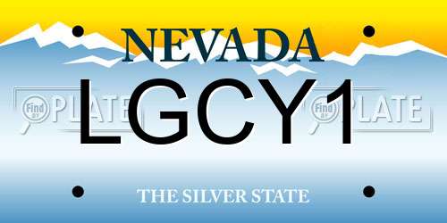 LGCY1 Nevada License Plate