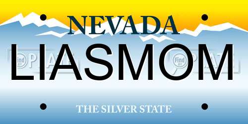 LIASMOM Nevada License Plate