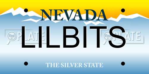 LILBITS Nevada License Plate