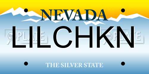 LILCHKN Nevada License Plate