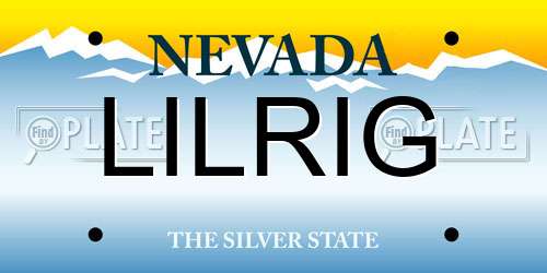 LILRIG Nevada License Plate