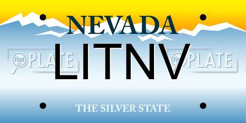 LITNV Nevada License Plate