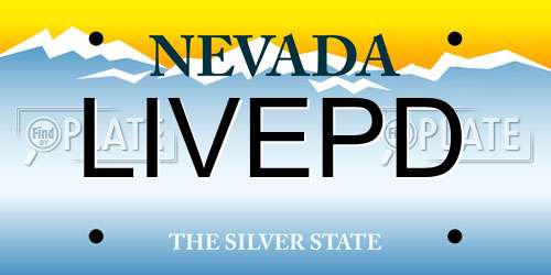 LIVEPD Nevada License Plate